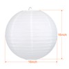 LIHAO 16 Inch White Round Paper Lanterns (10 Pack)