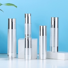 Premium Lotion Type Vacuum Empty Bottle Pump Dispenser Cosmetic Container Travel 50ml 2ea