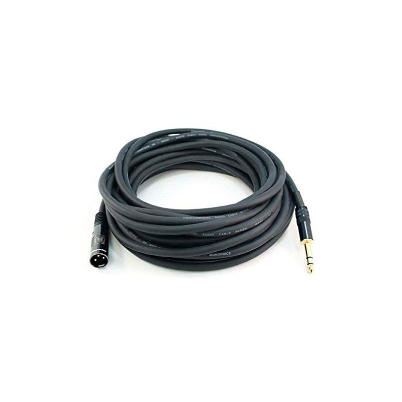 Monoprice Premier Series XLR - Cable Macho a TRS Macho