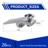 Storm Door Panel Clips with Screws 5/16" Offset Aluminum Storm
