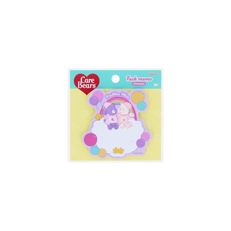 Sunstar Stationery Care Bear Sticky Notes, Die Cut, Mint Green