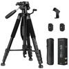JOILCAN Tripod Camera Tripods, 74" Tripod for Camera Phone Video