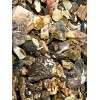 $10 lb Natural Rough Stone Mix Tumbling, agatized , crystals,