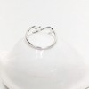 ellifam Cat RIng | Minimalistic Kitten Open Ring - Adjustable