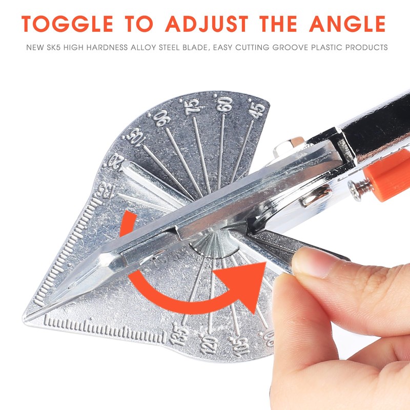 LeafLux Replaceable Blade Miter Shears, Multifunctional Trunking Shears for Angular