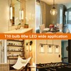 Vinaco T10/T30 LED Edison Bulb, 2 Pack Dimmable No Flicker