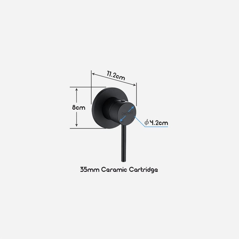 Decaura Watermark Shower Mixer Tap Wall Pin Lever Bathtub Faucet
