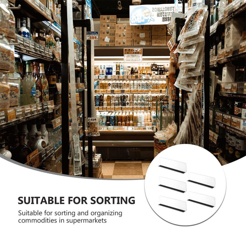 ABOOFAN L-Shaped Divider Board Storage Plastic Magnetic Shelf Divider L-Shaped