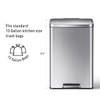 EKO Madison Brushed Stainless 50 Liter/13.2 Gallon Step Trash Can