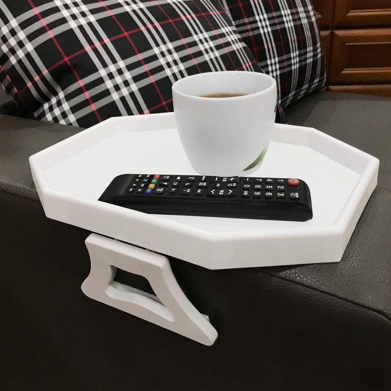 Forzaddik Side Tables Sofa Armrest Clip-On Table, Recliner Armchair Organizer