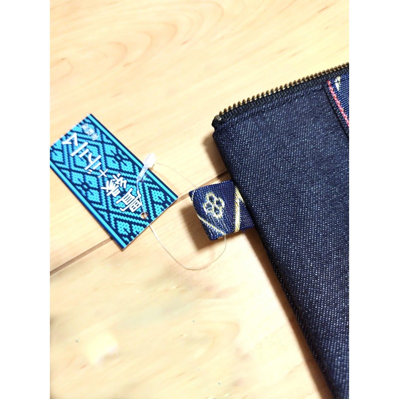 Japanese Modern Tatami Edge and Denim Pouch Made in Japan
