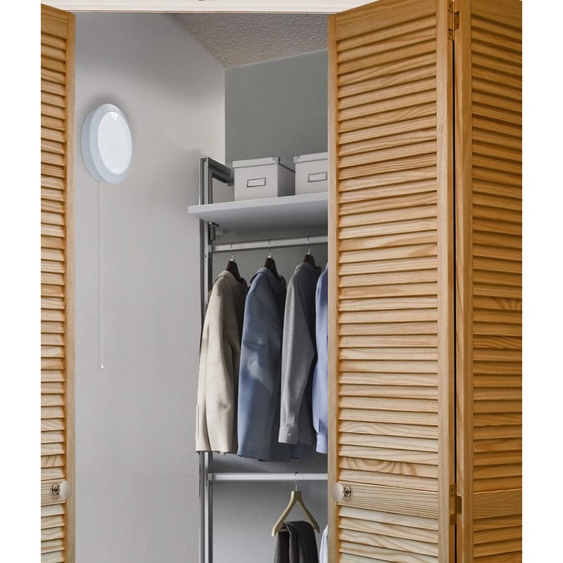 Ecolight Tap On/Off Battery Powered 7-Inch LED Closet Light –