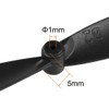 uxcell RC Propellers 55mm CW CCW 2-Vane Main Rotors Black