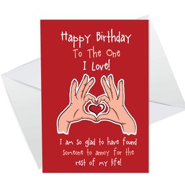 Novelty Birthday Card For Boyfriend Girlfriend Rude Birthday Card For Him Her
