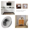2 Pcs Brushed 304 Stainless Steel Round Flush Knobs Hidden