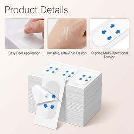 200Pzs Cinta Facial Antiarrugas, Face Lift Tape Invisible para Rostro Parches Antiarrugas Dormir, Cinta de Lifting Facial, Reducir Arrugas, Doble Barbilla y Piel Flácida, Apariencia de Piel Tensa