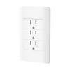 Volteck PA-COTR-LB, Placa armada blanca 3 contactos 2 polos +