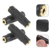 Gatuida 4pcs Headphone Adapter Instrument Audio Connector Female to Female