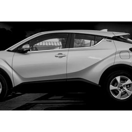 TERDARAY Lower Down Strip Windows Frame Sill Molding Cover Trims Compatible with Toyota C-HR CHR 2022 2021 2020 2019 2018 Exterior Car Accessories Stainless Steel 4PCS