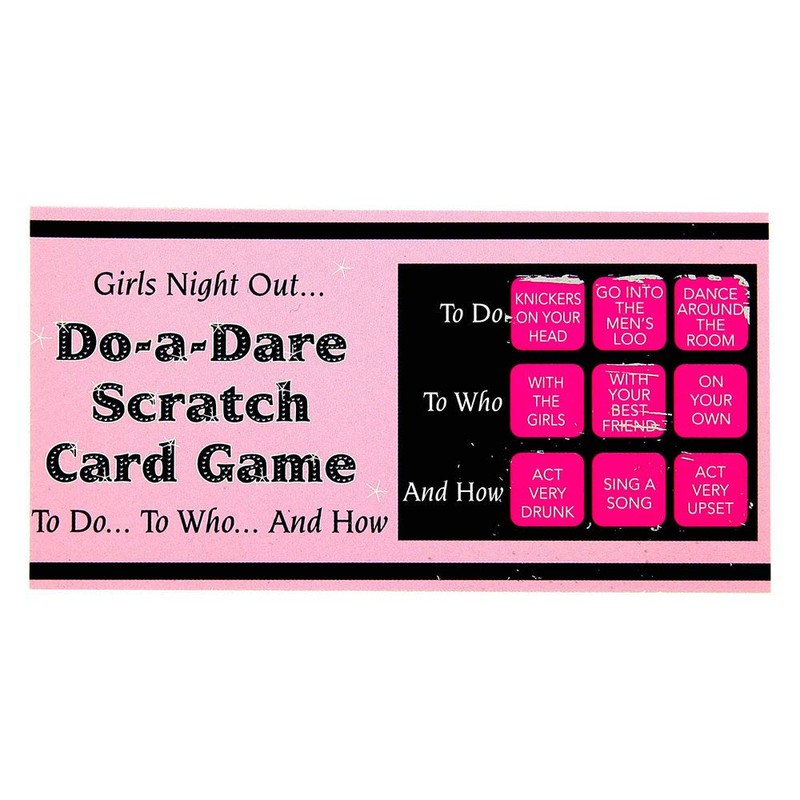 Hen Night Party Do a Dare Scratch Cards Game Men