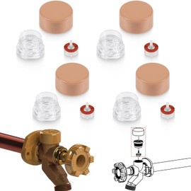 yourour youour RK-17VB Vacuum Breaker Float Kit, Freezeless Anti-Siphon Wall Faucet Repair Kit, Anti Siphon Valve Repair Kit, Compatible with Woodford Model 17 (4 Pack)