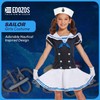 Edozos Children's Sailor Girls Fancy Dress Costume Set Hat +