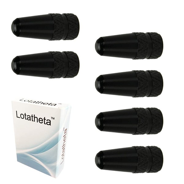 Lotatheta 6 Pcs Black MTB Bike Bicycle Road Racing Coloured
