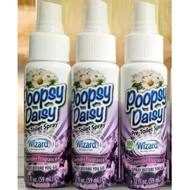 WIZARD 3 PACK WIZARD POOPSY DAISY LAVENDER PRE TOILET SPRAY