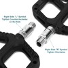 1 Pair Chrome-Molybdenum Steel Bicycle Pedal Extender, Extended Pedal Spacer
