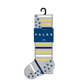 Falke Multi-Stripe Cotton Baby Tights, White, Pink, Many Other Colours, Baby Tights, Thick, with Pattern, Colourful Full Plush Tights, Striped, 1 Piece (Multi Stripe B Ti) - Grey (light grey 3400) Striped Blickdicht, size: 62-68