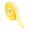 PATIKIL 50 Yards x 1" Christmas Striped Ribbon, Yellow Candy