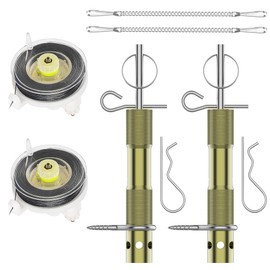 NIRIAHO 2 Pack Perimeter Trip Alarm with Trip Wire, Camping Safety Trip Wire Alarm Device, Early Warning Security System for Camping and Property Safety Trip Alarm, Use 209 Primers (Green)