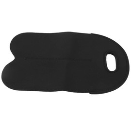 Portador de 2 botellas de vino, bolsa de neopreno de mano para botellas de vino que protege el portador de la cubierta de la botella de vino con asa de transporte segura para fiestas, barbacoas, campi