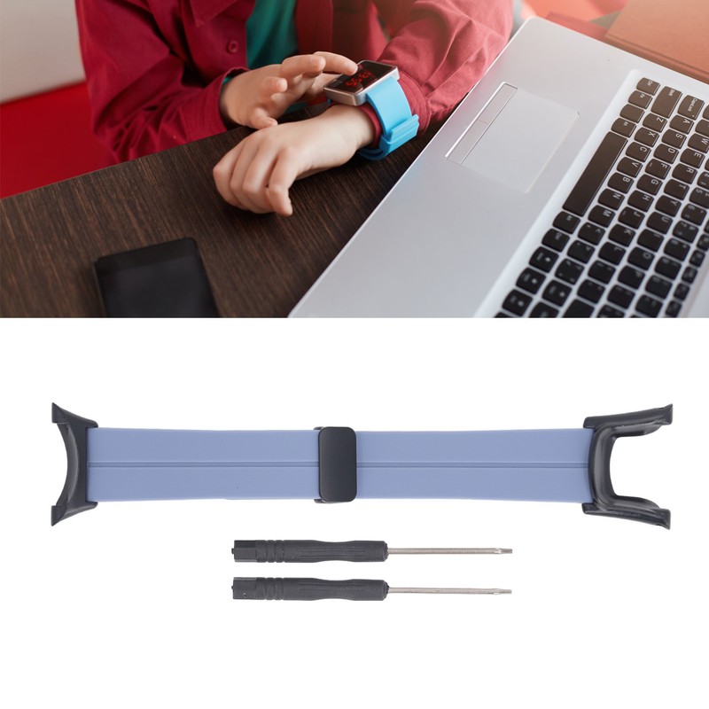 Silicone Watch Wristband Magnetic Suction Waterproof Foldable Silicone Watch Strap