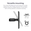 Wasserstein Solar Panel Compatible with Ring Spotlight Cam/Plus/Pro Battery, Stick