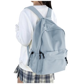 HYC00 School Backpack Womens, Causal Travel School Bags 14 Inch Laptop Backpack for Teenage Girls Lightweight College Rucksack Bag for Women Water Resistant Bookbag Schoolbags Work Daypack, Blue