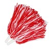 Hooshing 24PCS Red and White Pom Poms Cheerleading Plastic Cheer