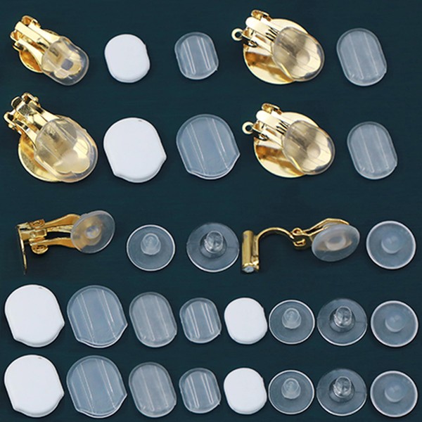 80 Pieces 8 Size Earring Pads TPE Material (Better Than