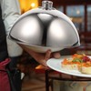 Yardwe Stainless Steel Dish Food Cover, Dome Plate Covers to