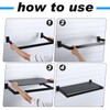 Blulu 4 Pack Slatwall Shelf, 23. 6x11. 8 Inch Wooden