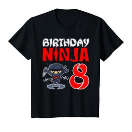 Birthday Ninja for 8 year old little Ninja 8th Birthday T-Shirt