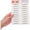 Cabilock 2 Piezas Pegatinas de Cejas Artificiales Negras de Papel,