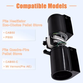 Criditpid Replacement SRV7000-108 Convection Blower Fan for Heatilator Eco-Choice CAB50 & PS50, Quadra-fire Mt Vernon (Pre AE) Pellet Stove.
