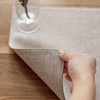 Demetex Reversible Placemat, Made of Fabric, Cotton, Linen, Stylish, Nordic