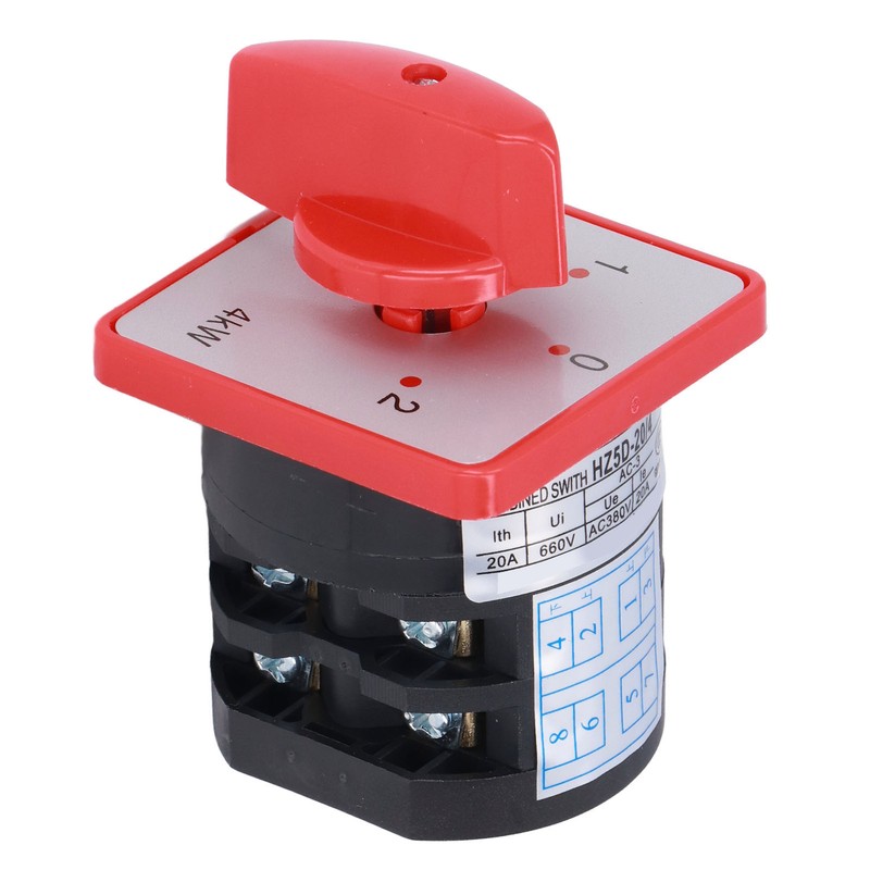 Changeover Switch 2 Pole 3 Position Cam Changeover Control Selector