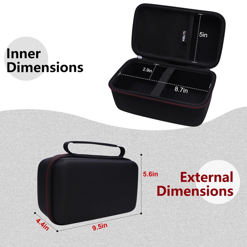 LTGEM Case Compatible with Maypug Mini Projector, Black(Case Only)