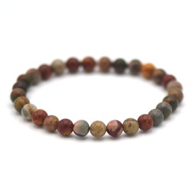 Miracles Minéraux 6 mm Round Beads, Bracelet, Natural Stone, French Craftsmanship Over 60 Choices