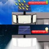 Solar Lights Outdoor, 328 LED Solar Powered Security Light with