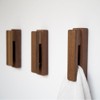 Wall Towel Rack Punch Wooden Towel Hook for Kitchen Bathroom