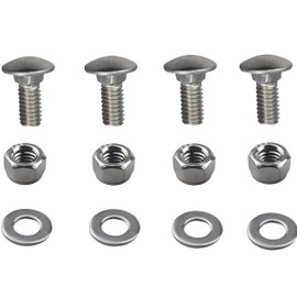 (Pack of 4) (5/16-18) 5/8" 784-5581A Carriage Bolts Nuts fit for Snow Blower Shave Plate Scraper Bar